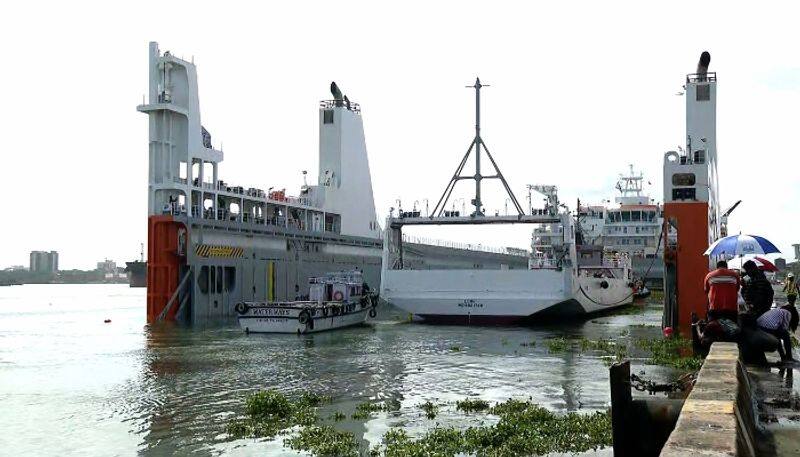 Kochin Shipyard handed over two indigenously built electric barges to Norway