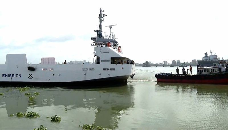 Kochin Shipyard handed over two indigenously built electric barges to Norway