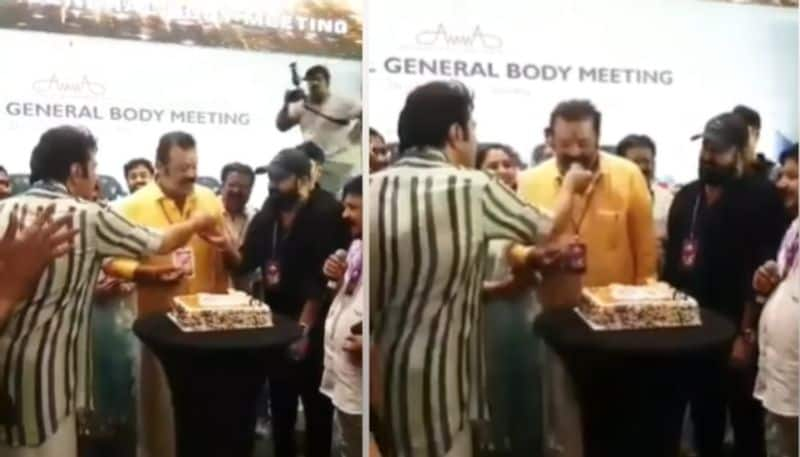 amma celebrate actor suresh gopi birthday