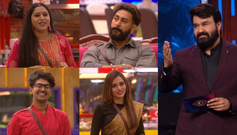 bigg boss malayalam season 4 final five to be announced today mohanlal riyas salim lakshmi priya