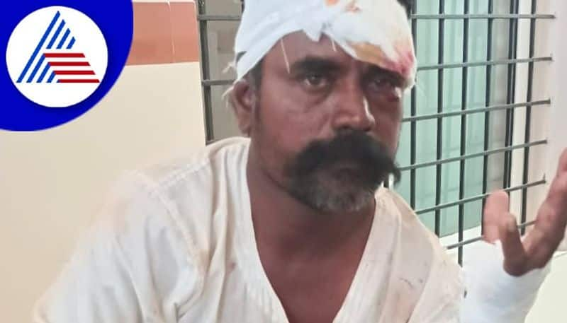 Yadgir Bear attack yadgir man succeeds to save his life after a fight pod