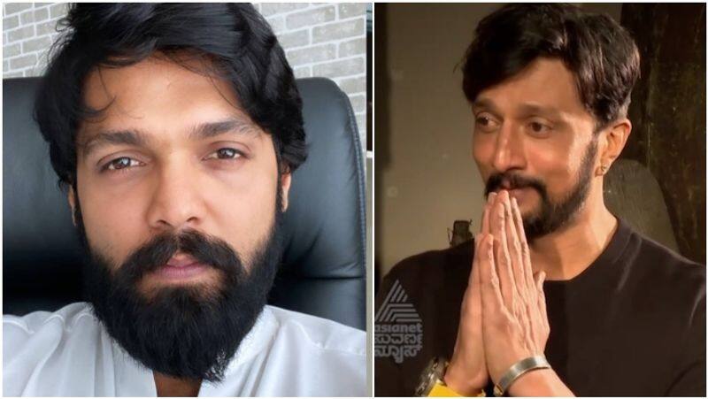 vikrant rona star Sudeep on Rakshith shetty says don't believe him sgk