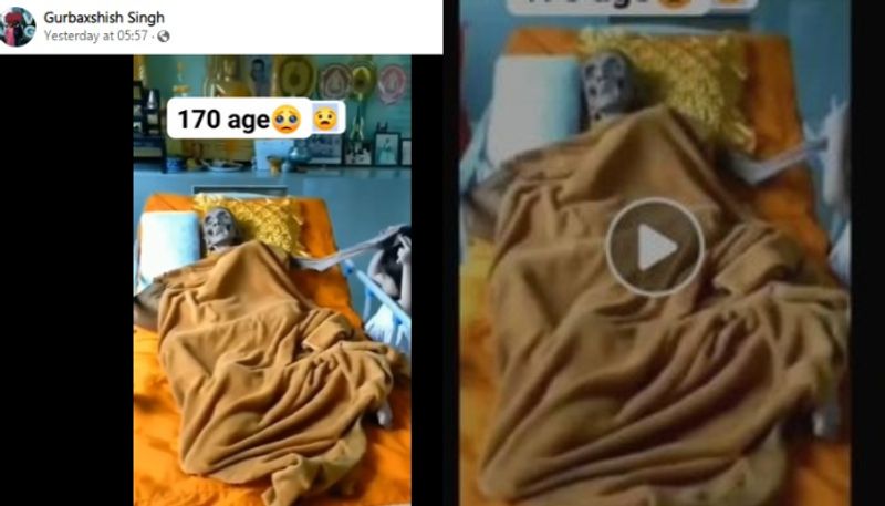 170 Year Old Monk Still Alive Viral Video Is Misleading fact check report