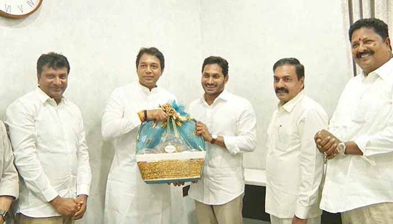 Atmakur MLA Mekapati Vikram Reddy Meets AP CM YS Jagan