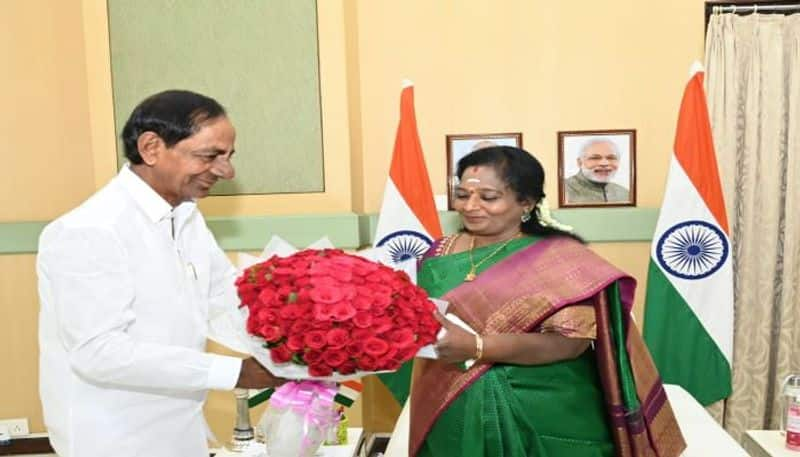 Telangana CM KCR Meet Governor Tamilisai After 9 Months