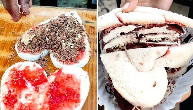 Watch Heart-shaped cheese ice cream sandwich from Gujarat leaves internet irked-tgy