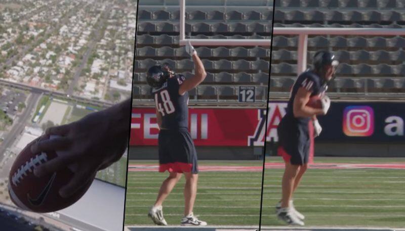 Watch: US duo set world record for high altitude catch by holding football thrown from 620 feet - gps