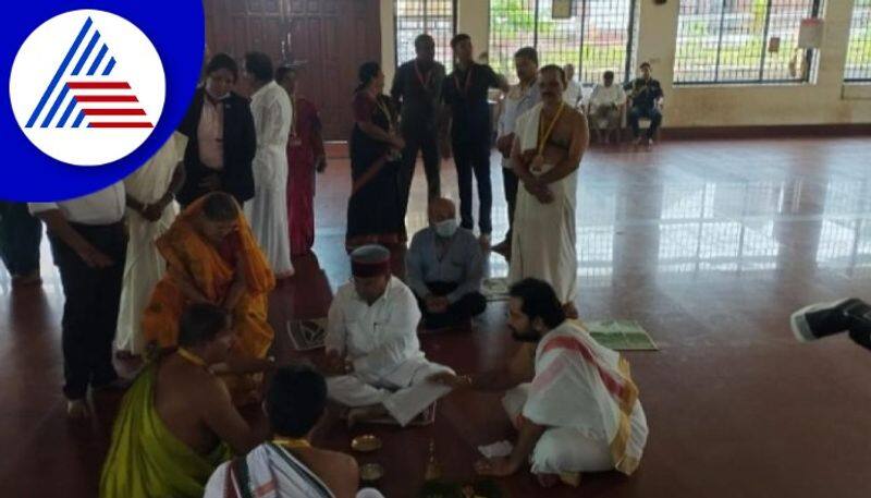 Karnataka Governor Thawar chand gehlot visit kukke subramanya temple gow