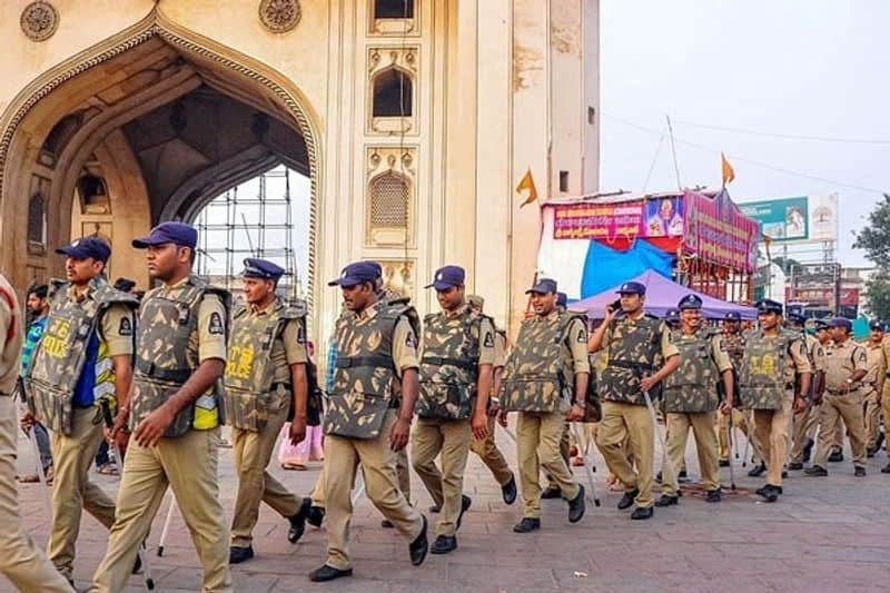 four layer security around hyderabad for pm modi visit 