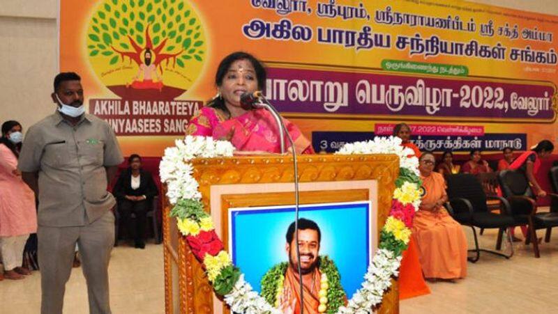 Puducherry governor tamilisai soundarrajan indirectly attacked tn cm mk stalin