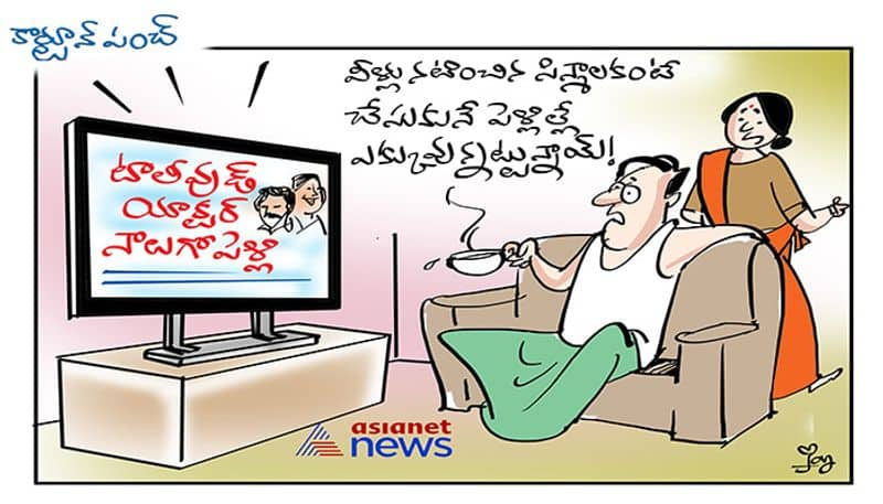 Cartoon punch on Tollywood actor marriages