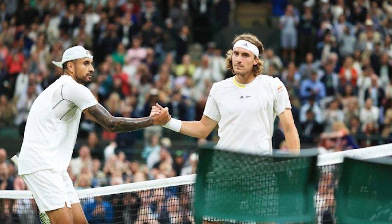 tennis Wimbledon 2022: War of words erupts after 'bully' Nick Krygios stuns 4th seed Stefanos Tsitsipas snt