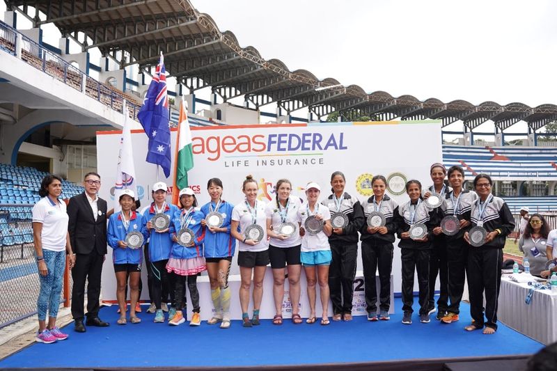 IAU 24H Asia and Oceania Championships india men and women team bags gold and silver medal ckm