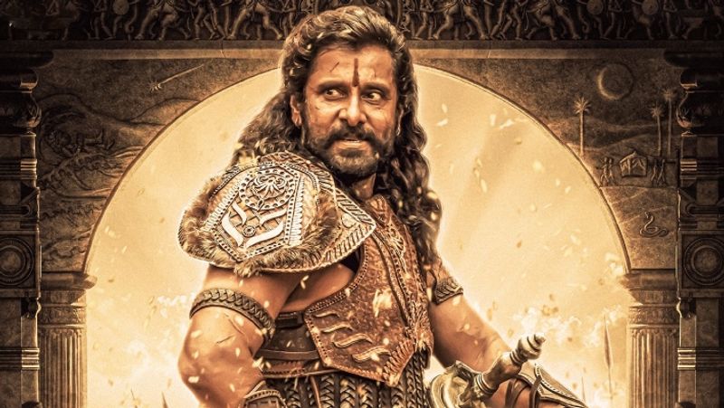 chiyaan vikram as the Chola Crown Prince Aditya Karikalan in Ponniyin selvan