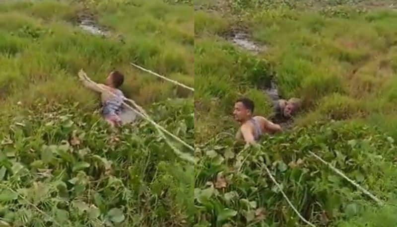 police constable rescues man from swamp 