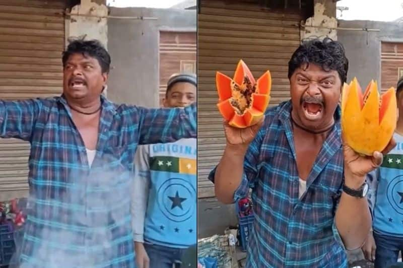 Video Of A  Fruit Seller Goes Viral, Internet in Splits