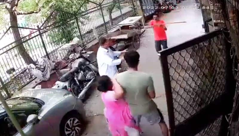 Delhi man attacks three neighbours with an iron rod over pet dog barking: spine-chilling video goes viral - gps