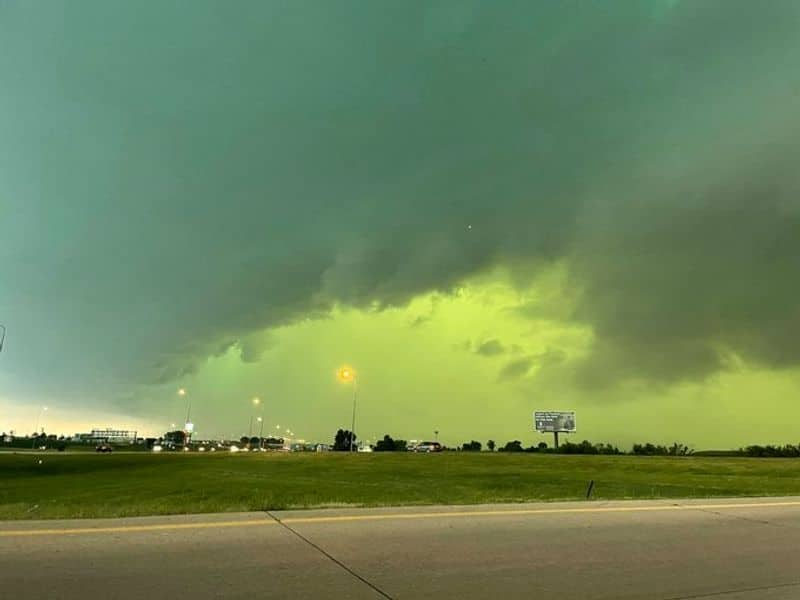 US storm turns sky green in various states