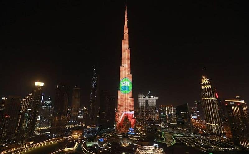 Burj Khalifa lights up to back Sadhguru 'Save Soil' call