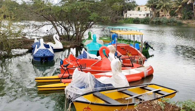 getting ready to open the boat house at Ukkadam Periyakulam tank