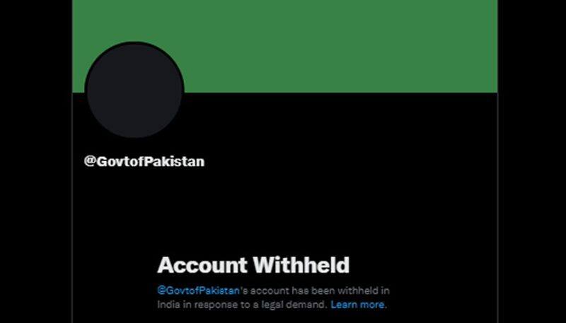 Pakistan government s official Twitter account withheld gcw