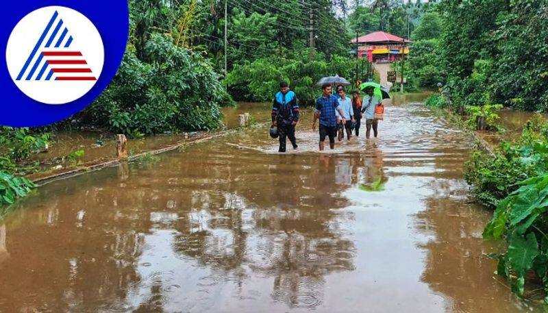 kukke kumaradhara river over overflow after heavy rain gow