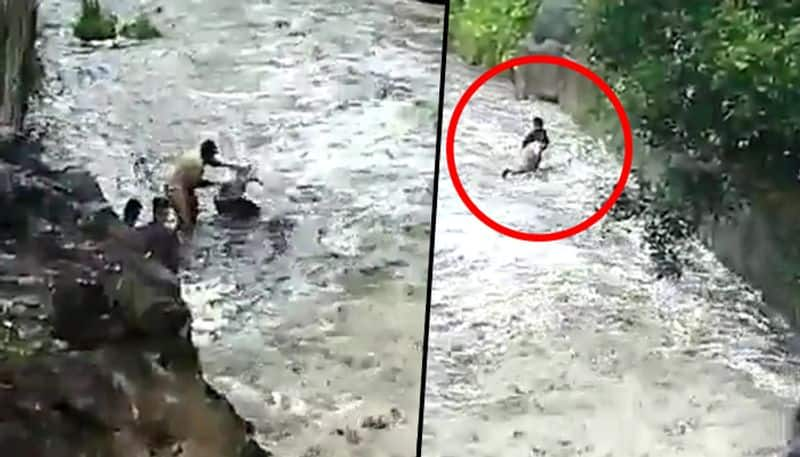 Pune cops rescue man from drowning by risking their lives: Heartwarming video goes viral - gps