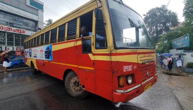 action against ksrtc employees after liquor seized from bus  