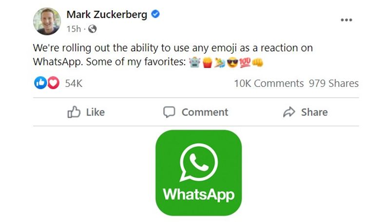 WhatsApp expands message reactions feature adds more emojis Know how to use it gcw