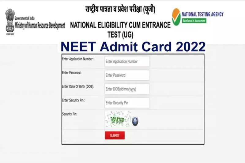 NEET UG 2022 Admit Card Release at neet nta nic in direct link to download here pod