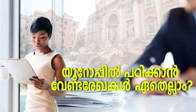 documents and visa for study in europe things to know in Malayalam