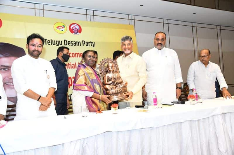 nda president candidate draupadi murmu meets chandrababu naidu and tdp leaders