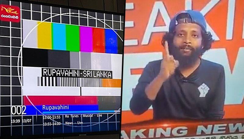 FACT CHECK Did protesters take over anchoring duties at Sri Lankan Govt's Rupavahini snt