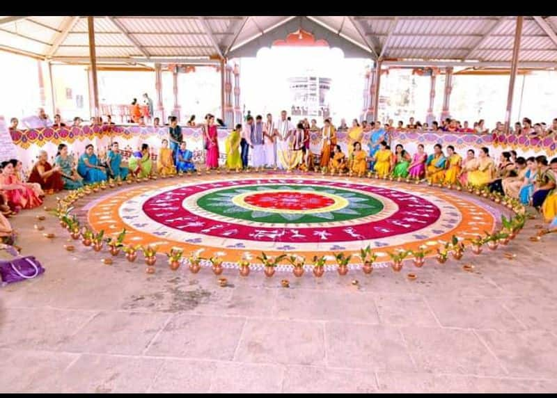 Udupi Artist Bharathi Gets Doctorate PHD In Rangoli rbj