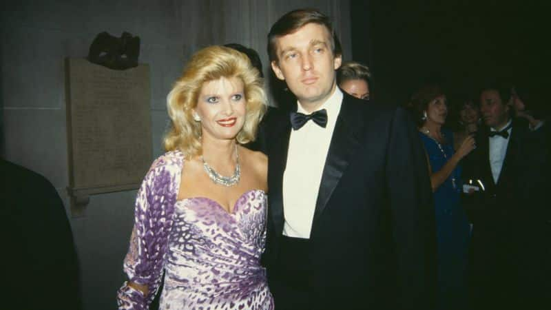 former US president Donald trump first wife ivana trump dies