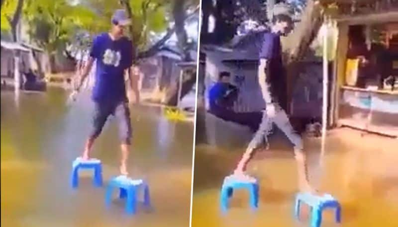 Man's innovative technique of walking on water impressed businessman Anand Mahindra: watch the video - gps