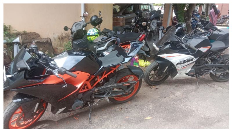 RTO seized modified bikes  