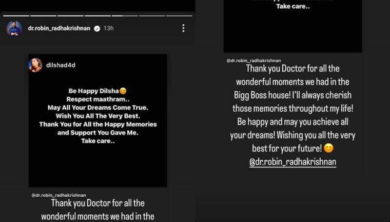 doctor robin response for bigg boss malayalam winner dilsha decision