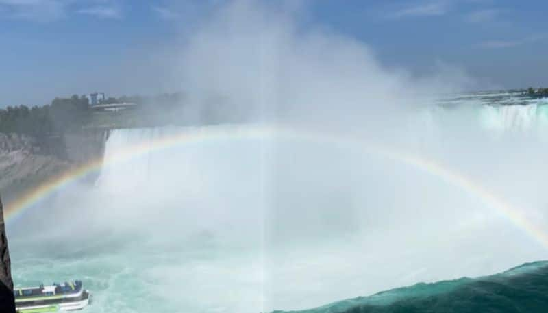 Watch: Stunning rainbow over Niagara Falls leaves netizens mesmerised - gps