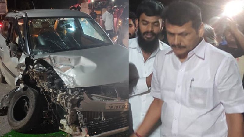 injured couple in the accident...minister senthil balaji rescued in coimbatore 