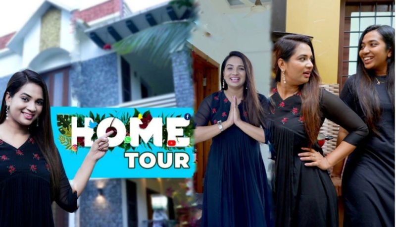 Kudumbavilakku fame Saranya Anand home tour video