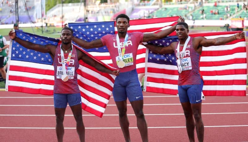 World Athletics Championships 2022 Mens 100m Fred Kerley won gold 