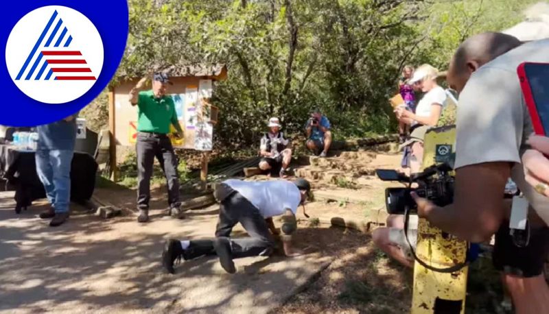 US Man Bob Salem Sets Record For Pushing Peanut Up to Pikes Peak Mountain Using His Nose