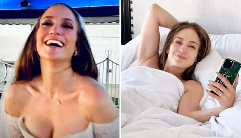 Wedding photos: Jennifer Lopez's bedroom picture goes viral; actress looks SEXY, flaunting wedding band RBA