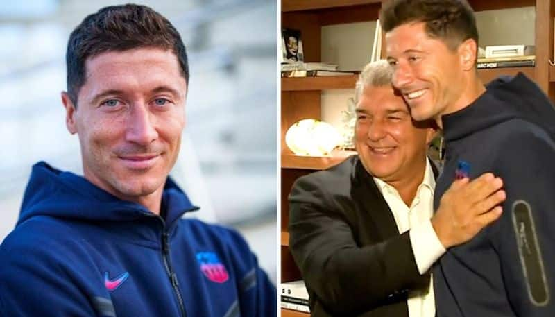 football joan Laporta thankful that Robert Lewandowski turned down Chelsea and PSG for Barcelona snt