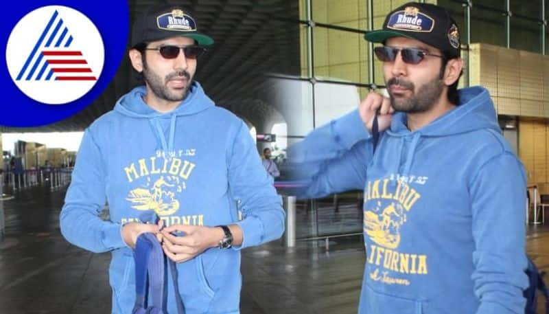 Karthik Aaryan left for Delhi for the film Shahzada shooting vcs