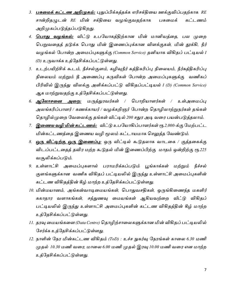 Tamil Nadu, the electricity tariff is increasing.. How much tariff increase for how many units?