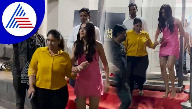 Tejasswi prakash seen outside Mumbai studio in hot pink outfit vcs 