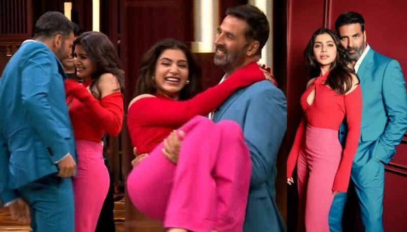 Akshay Kumar and Samantha Ruth Prabhu dancing video for oo antava Song hls