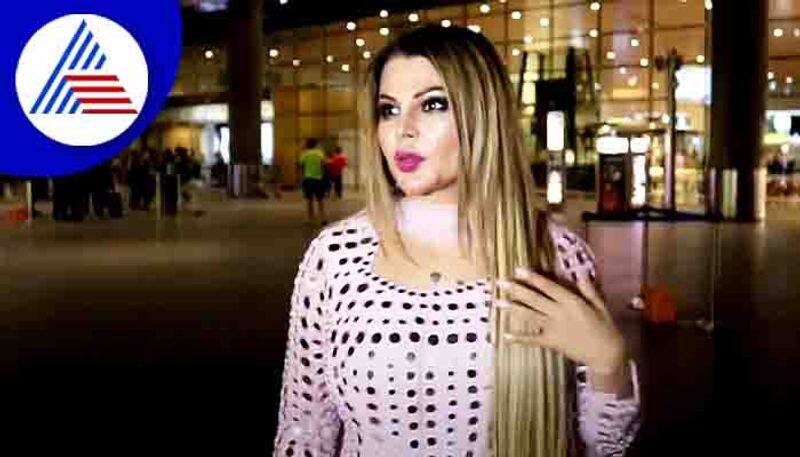 rakhi sawant spotted at airport with dressed up for her boyfriend Adil sgk